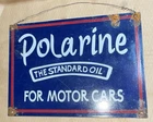 RARE STYLE VINTAGE POLARINE For Motor Cars 11.75”x 7.75”  METAL SIGN