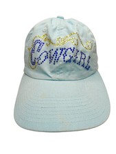 Sequined Cowgirl Blue Ladies Adjustable Baseball Cap Hat One Size Fits Most