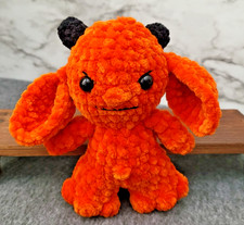 Baby Gremlin Crochet Plushie Handmade Small Orange