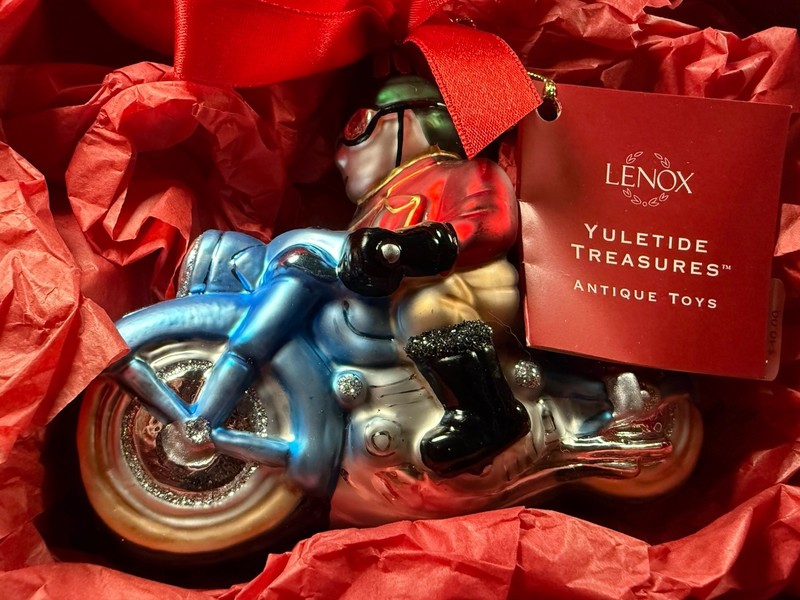 Lenox Yuletide Treasures Ornaments Motorcycle Christmas Tree 