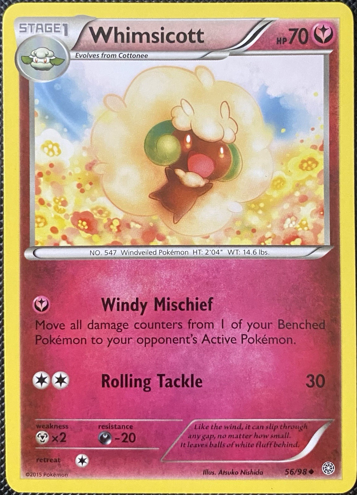 Whimsicott 56/98 XY - Ancient Origins Regular - Pokémon Card