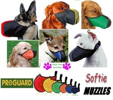 LOT/FULL 6 Piece SET ProGuard SOFTIE DOG MUZZLES ALL MUZZLE/Breed SIZES Grooming