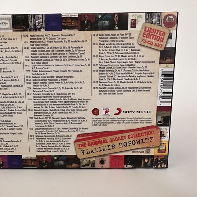 Vladimir Horowitz Complete Original Jacket Collection [Sony RCA 70