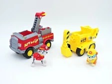 Rubble's Dump Truck and Marshall's Forest Vehicle PAW PATROL Spin Master LOT o 2