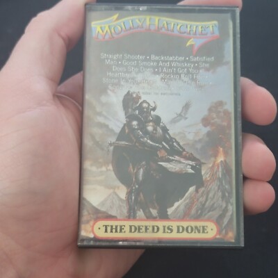 Molly Hatchet  The Deed Is Done Cassette tape Paper label FET39621