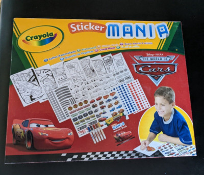 Crayola Sticker Mania Disney Pixar Die Welt der Autos - NEU & VERSIEGELT