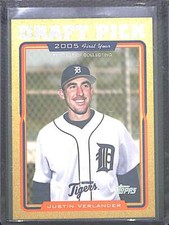 2005 Topps Rookie Gold Justin Verlander #834/2005
