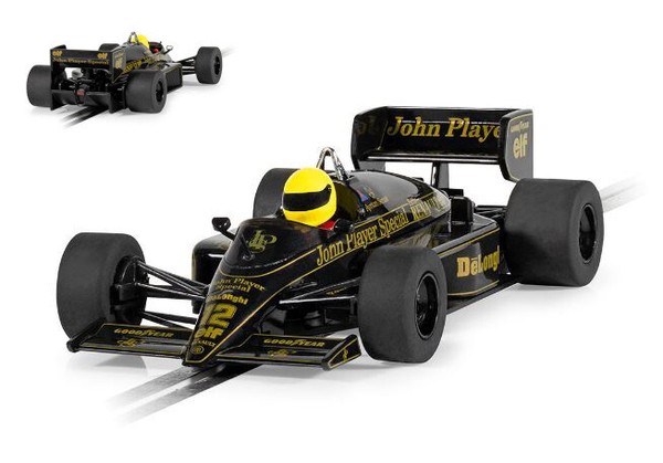 Scalextric 1/32 Slot Car F1 Lotus 98T Ayrton Senna Statisches Modell Diecast-image