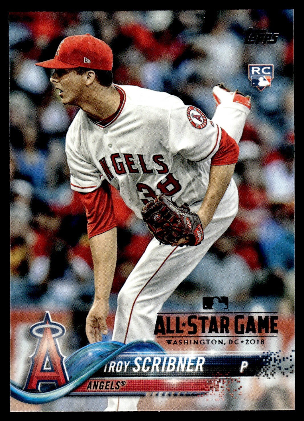 2018 Topps - Troy Scribner #440 (RC) Angels All Star Game Stamp SP