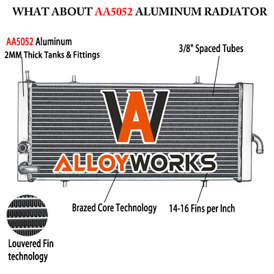 Aluminum Radiator For 2017-2021 2019 Polaris RZR XP XP4 TURBO 1241115 1241387