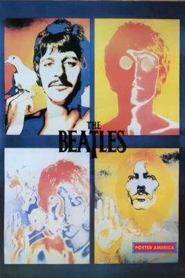 The Beatles Psychedelic Quad Shot Poster 24 X 36 | eBay