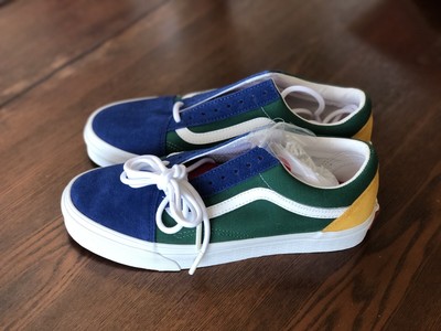 vans old skool blue green yellow