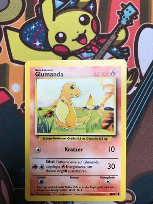 Glumanda 46/102 Base Set deutsch Pokemon Karten NM