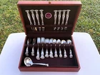 Wallace ROMANCE OF THE SEA 49-Piece Sterling Silver Flatware Set w/ Chest