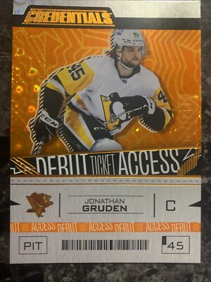 Jonathan Gruden  2023-24 Credentials Hockey Debut Ticket Access  157/249