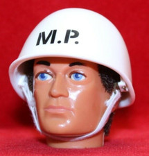 Vintage Action Man VAMAN Repro White MP Helmet 1/6th scale (HELMET ONLY)