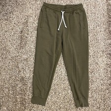 The North Face Men Activewear Jogger Pants M Brownish Green Pockets Drawstring
