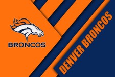 Denver Broncos NFL Team Logo Football Wall Art Print Gift Fan POSTER/CANVAS