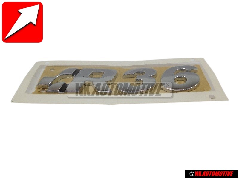 Genuine VW R36 Rear Trunk Boot Badge Emblem Chrome - 3C0853675AE739