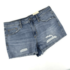 NWT Universal Thread High-Rise cut off Shortie Shorts Distressed Torn Size 12