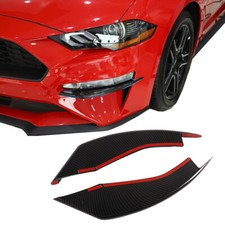 Front Head Fog Light Lamp Eyebrow Eyelids Decor Cover For Ford For Mustang 2018+