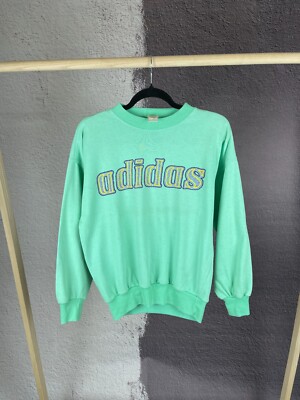 Adidas vintage 80s 90s big double side logo sweatshirt