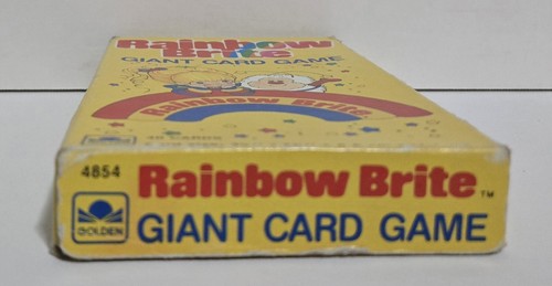 Vintage Golden 1983 Rainbow Brite Giant Card Game Deck w/ Box - Picture 5 of 6