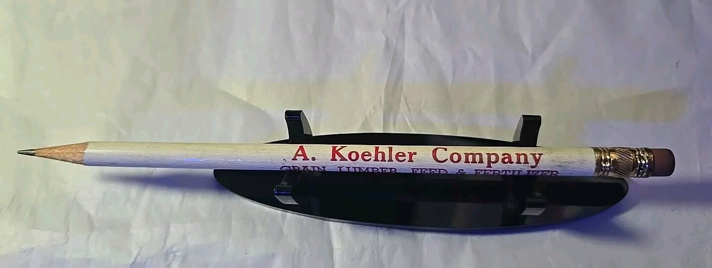 VTG Sharpened Pencil A Koehler Company Grain Lumber Feed & Fertilizer. Nebraska 