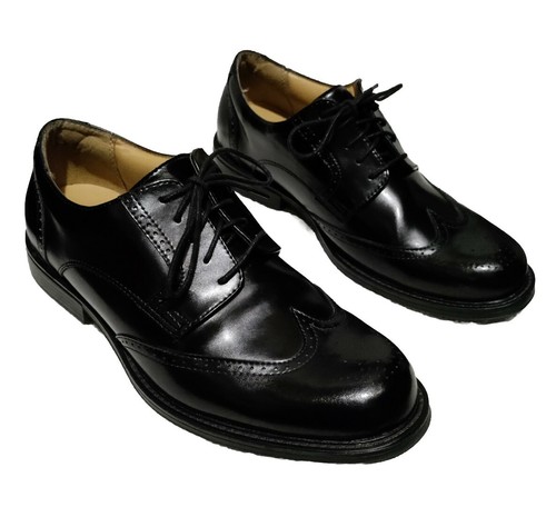 Croft & Barrow Bowman Brogue Schuhe Herren Größe 10 W schwarz Leder Kerntechnologie