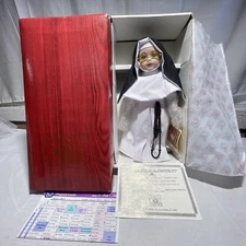 Leonardo Collection Sister Mary Doll With Real Bible And Rosary COA