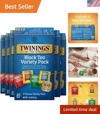 Black Tea Variety Pack - 20 Count (Pack of 6) Includes Popular Blends
