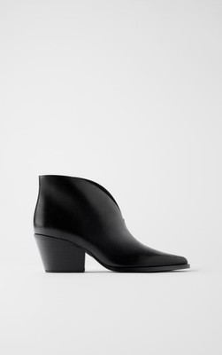 v shaped ankle boots