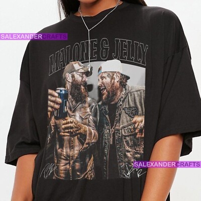 Post Malone Jelly Roll Vintage Shirt Trendy 2025 T-shirt
