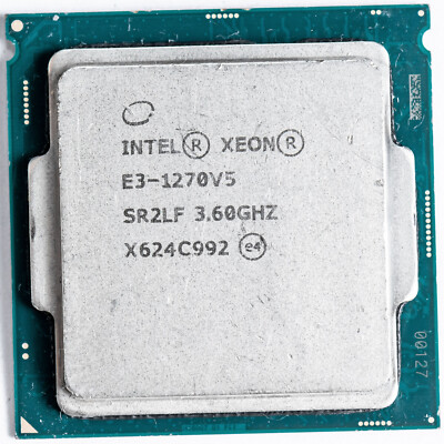 Intel Xeon E3-1270 v5 SR2LF LGA1151 Quad Core Processor 3.6GHz C232 C236