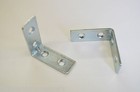 10 x 2"/50mm ZINC PLATED CORNER BRACES ANGLE BRACKETS