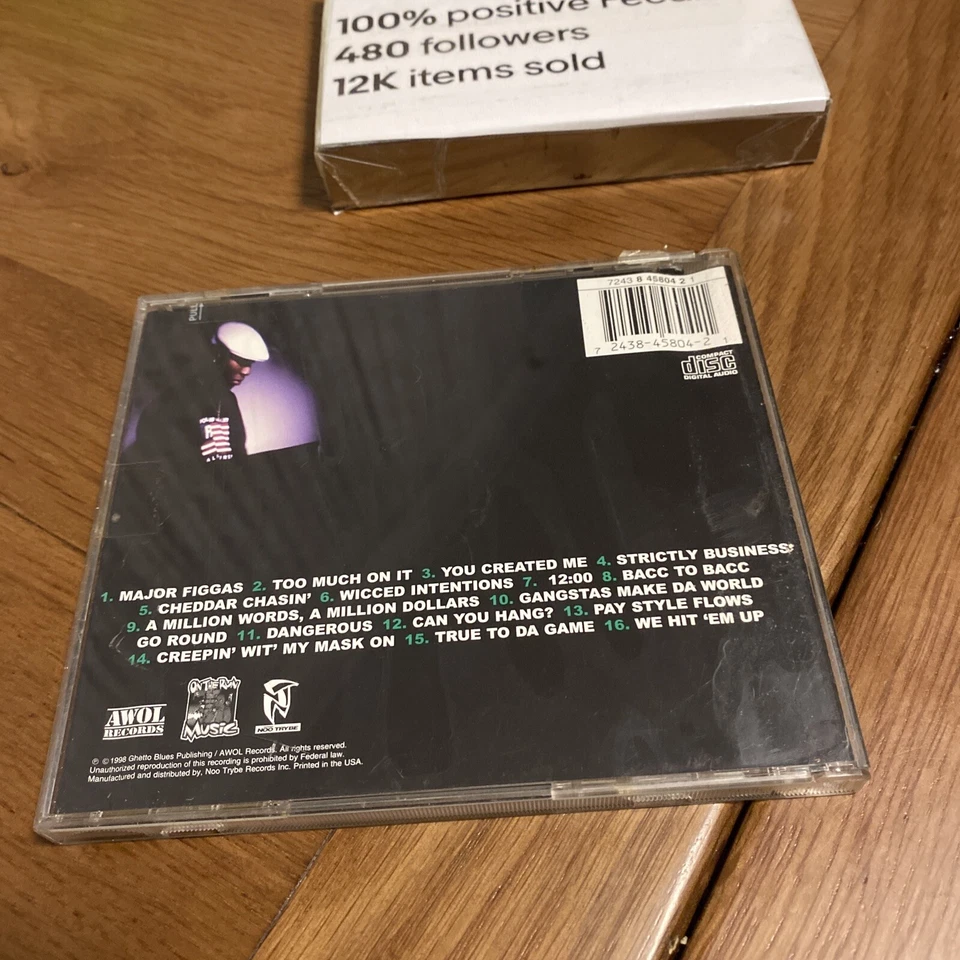 A Million Words, A Million Dollars,  Lunasicc 1998 AWOL Records rap USA IMPORT - image 3 of 4