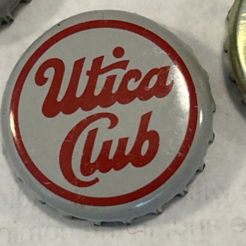 Cappucci bottiglia birra 7 vintage anni '80 Utica Club foderati in gomma in ottime condizioni tappo a corona - Foto 5 di 7