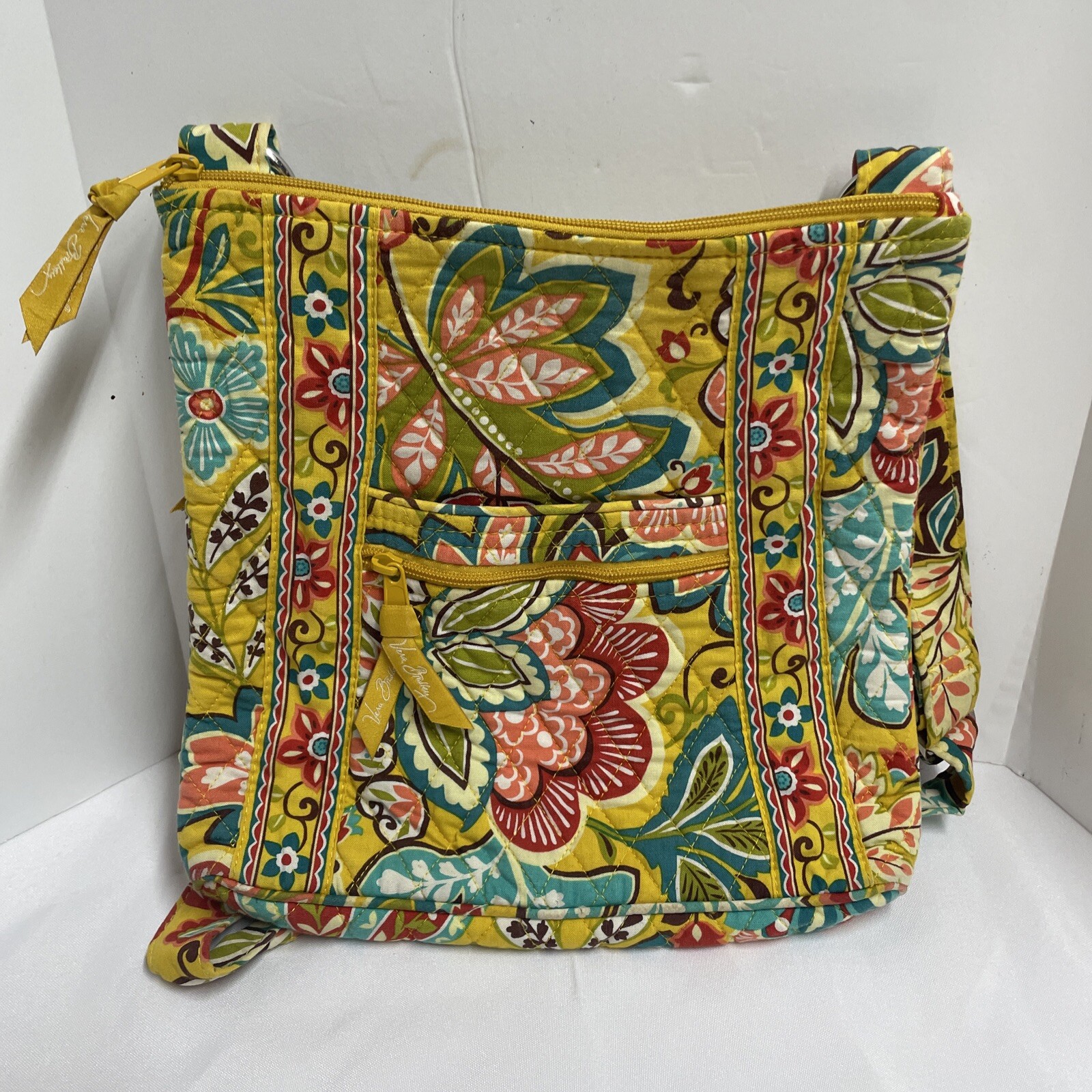 Vera Bradley Crossbody Purse Handbag Yellow Provencal (F)