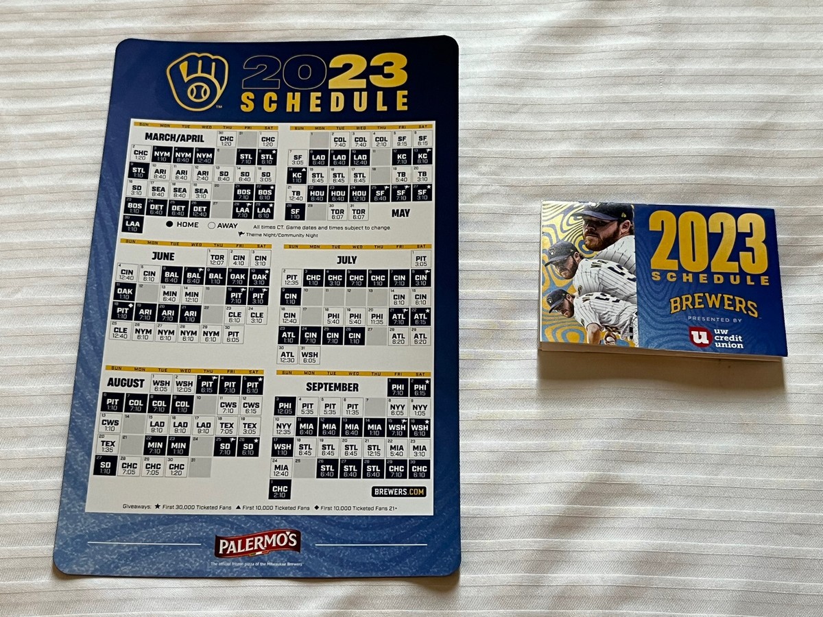 milwaukee-brewers-magnetic-magnet-pocket-schedule-calendar-baseball-sga-2023-ebay
