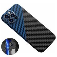 For iPhone 16 15 Pro Max 14 13 12 Shockproof Carbon Fiber Texture Case Cover
