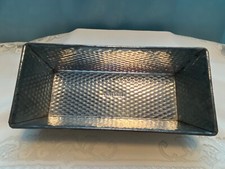 Vtg Kaiser Metal Bread Loaf Cake Pan Waffle Pattern 10.25” Germany Folded Ends
