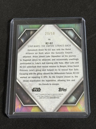 2024 Topps Star Wars R2-D2/50 PURPLE Masterwork - Picture 2 of 2