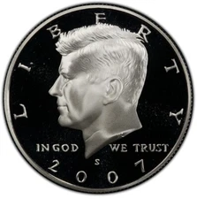 Kennedy Half Dollar Silver Proof 2007 Uncirculated 90% Silver 50c Coin