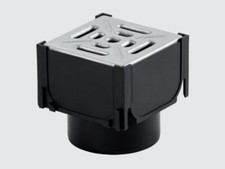 ACO HexDrain Corner Unit Galvanised Steel Grating Vertical Outlet 399100