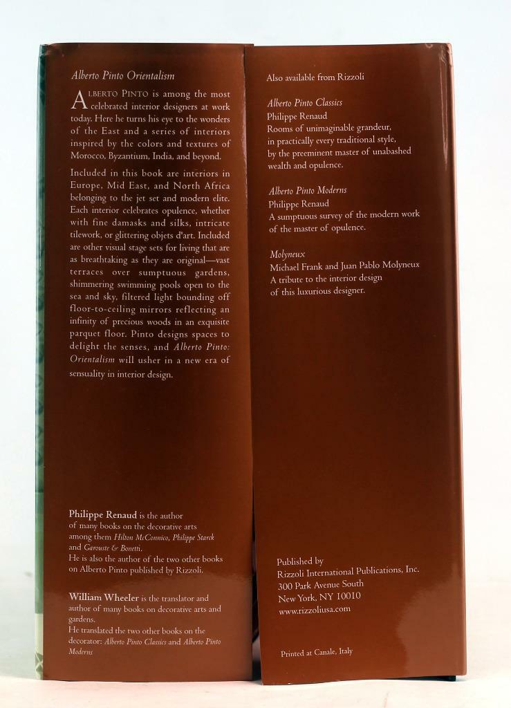 Alberto Pinto 1st Ed 2004 Orientalism Interior Design Hardcover w
