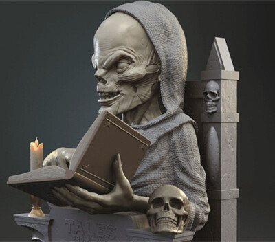 1/3 28cm Crypt Keeper 3D Printing Garage Kit Model Kit Unpainted Unassembled GK