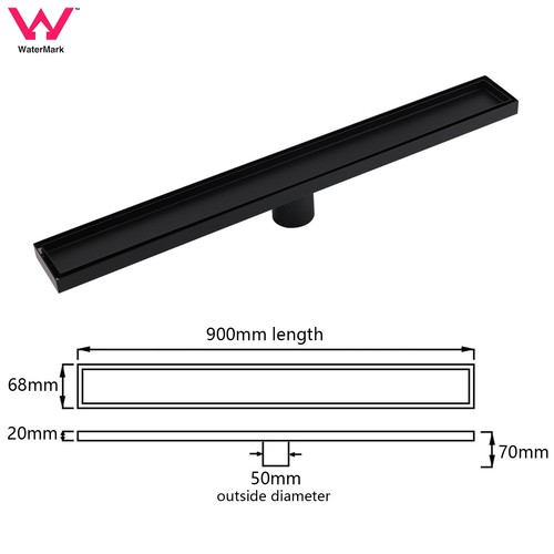 Matte Black Square Bathroom Wall Spout Basin Mixer Tap Shower Head Grate Waste - Picture 166 of 198