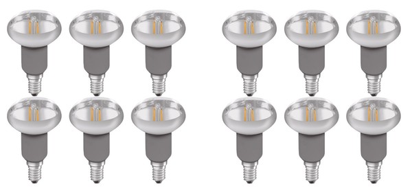 12X Osram Led Star R50 12 Reflektor 60° E14 1,6W = 12W Warmweiß Eek:D (Spek A-G)-image