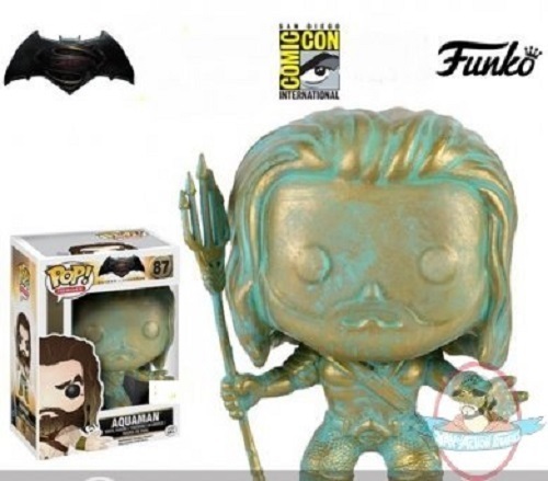SDCC 2016 POP! Batman v Superman Dawn of Justice Aquaman Patina Funko