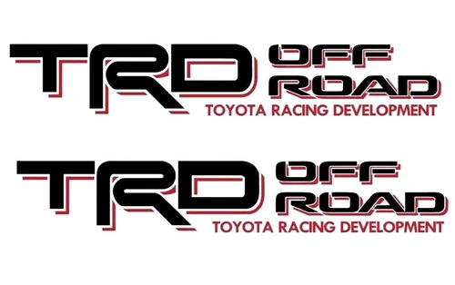2 TRD Off Road Decals for Toyota Tacoma Tundra Pair Sticker Truck bedside Vinyl